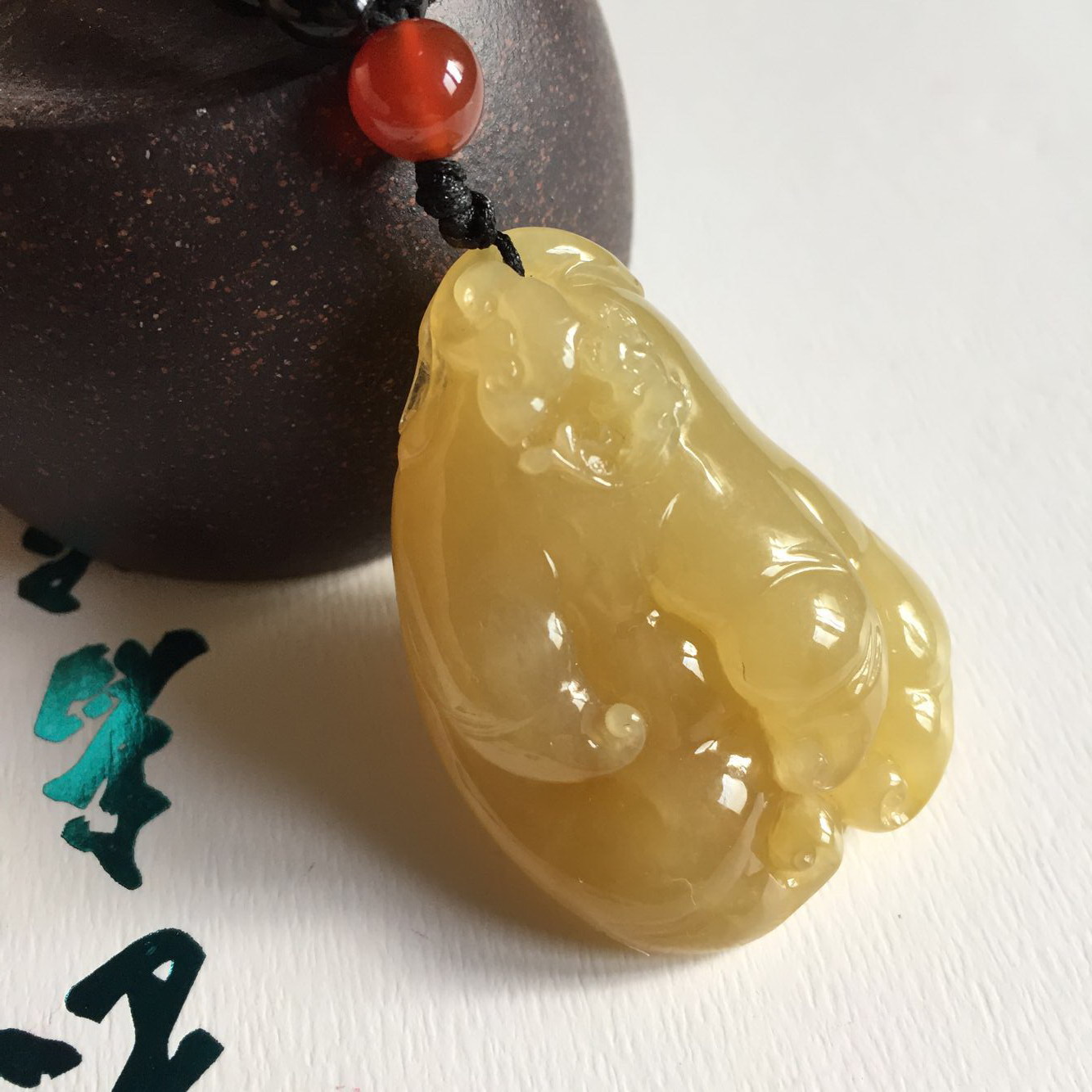 天然A貨翡翠 滿黃佛手